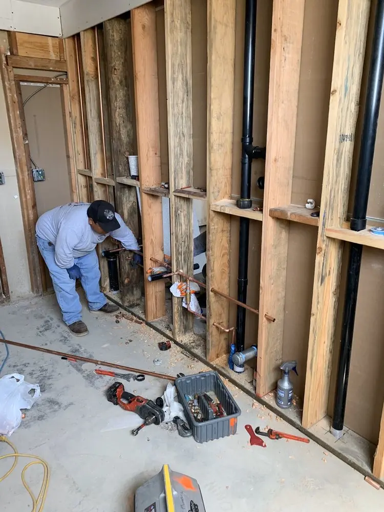 Commercial rough-in plumbing for Gas Line Repair in Ocean View
